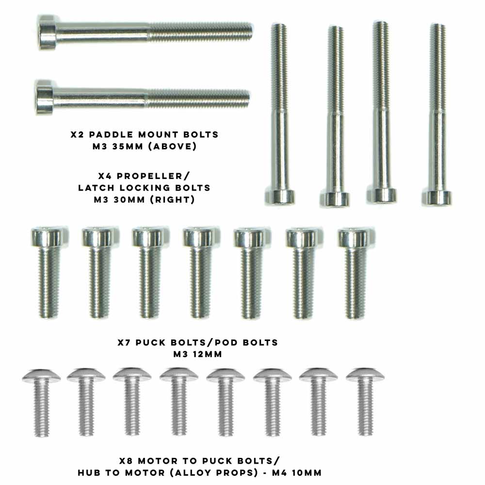 Foil Drive Stainless Steel Bolt Kit | e foil spare parts - image 6